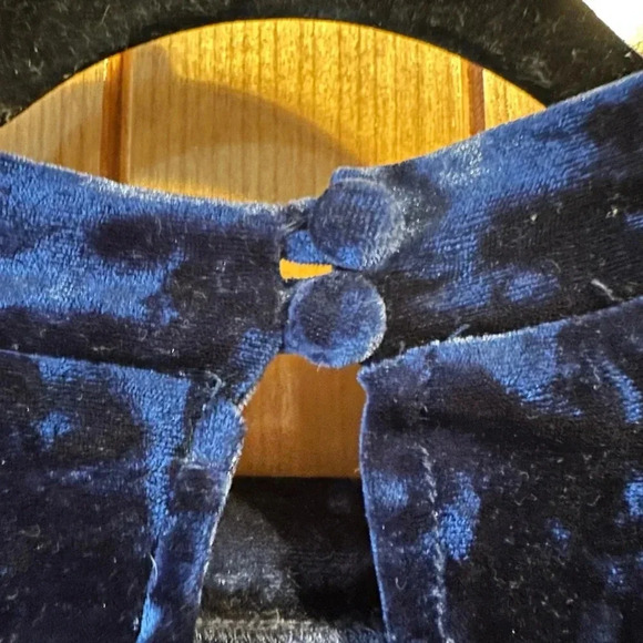 Modcloth Royal Blue Velvet Mini Shift Dress Retro Holiday Party Lux Soft 3X Plus - Picture 5 of 10